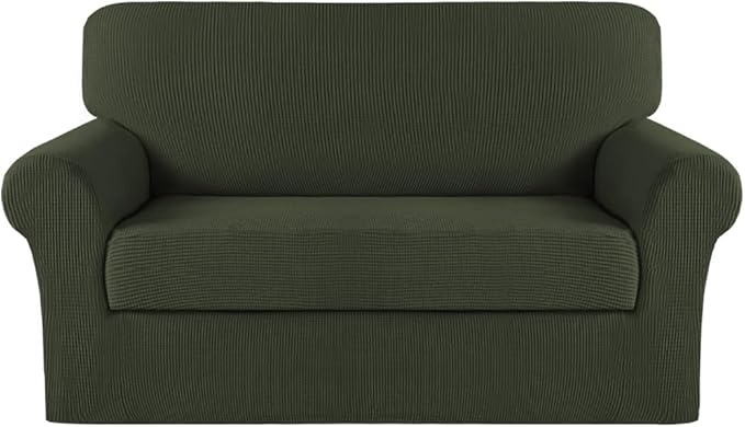 Turquoize Stretch Sofa Slipcover 2 Pieces Sofa Cover Couch Cover by Turquoize