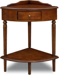 Coastal Solid Wood Corner Wedge Table by LeickFurniture