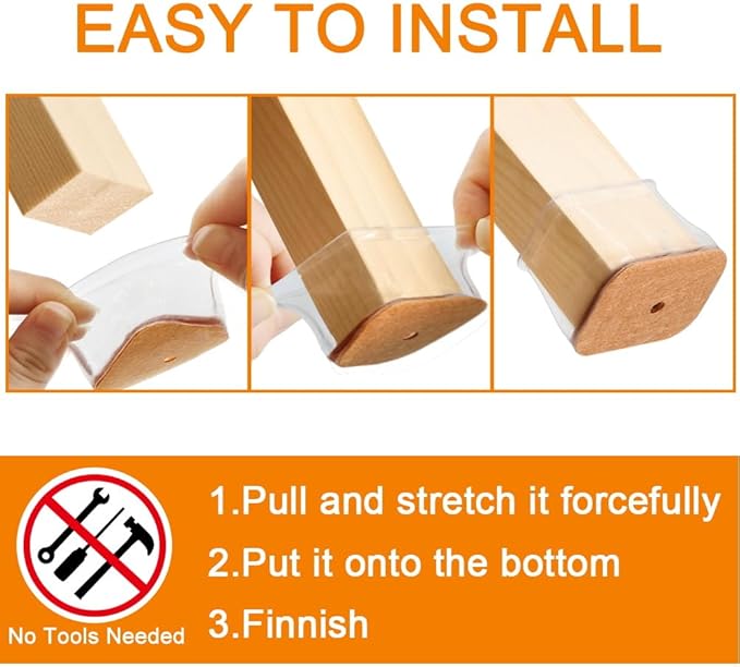 24 Pcs Chair Leg Floor Protectors - Image 6