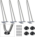 SMARTSTANDARD 12 Inch Heavy Duty Hairpin Furniture Legs, Metal Home DIY Projects by SMARTSTANDARD