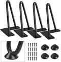 SMARTSTANDARD 6 Inch Heavy Duty Hairpin Furniture Legs, Metal Home DIY Projects by SMARTSTANDARD