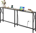 Gewudraw 70" Sofa Tables Narrow Long, Behind Couch Table by Gewudraw