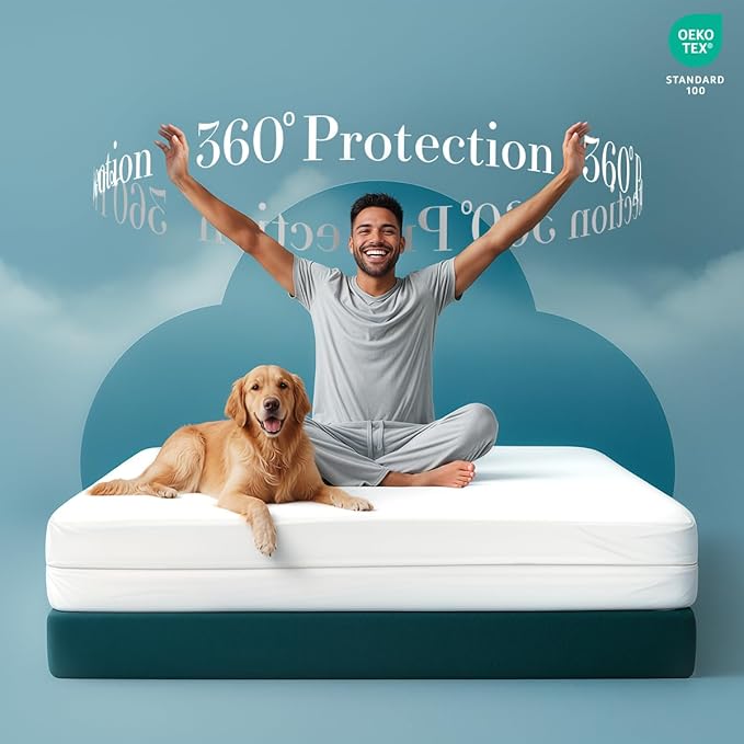 Utopia Bedding Mattress Protector Zippered Super Queen Size, 100% Waterproof - Image 4