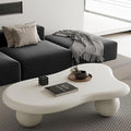 47.2” Cloud Coffee Table with 3 Ball Legs, Modern Irregular Center Table by BSYEIO