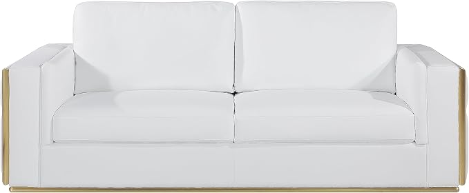 Blackjack Furniture Catania Modern Top Grain Italian Leather Sofa Set - Image 5