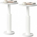 LAATOOREE Small Round Side Tables Set of 2, Drink Tables, Accent Coffee Tables by LAATOOREE
