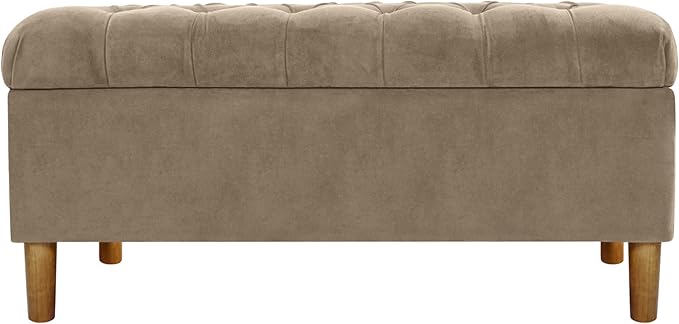 Homepop Home Decor | Tufted Ainsley Button Storage Ottoman Bench by HomePop