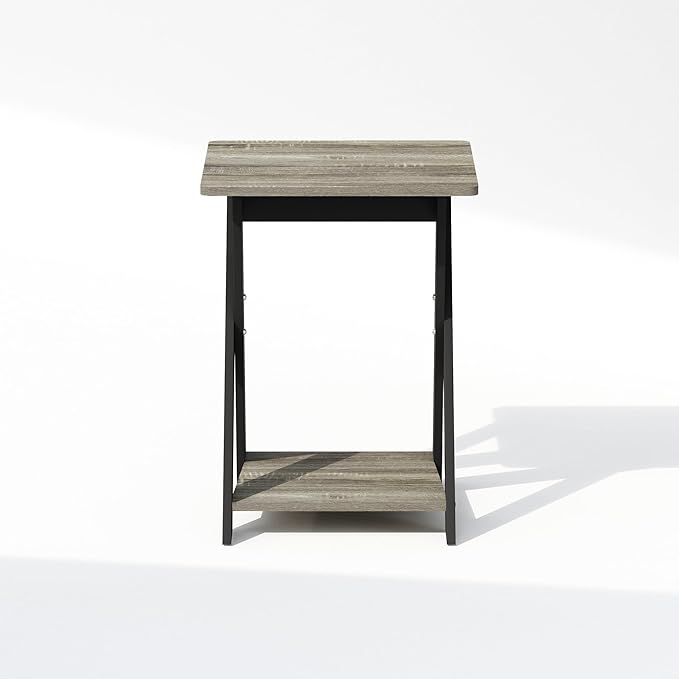 Furinno TIDUR Night Stand, Open Shelf Design X-Legs Nightstand, Criss-Crossed - Image 6