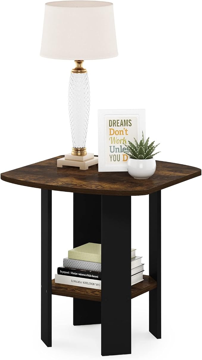 Furinno Simple Design End Side Night Stand/Bedside Table - Image 5