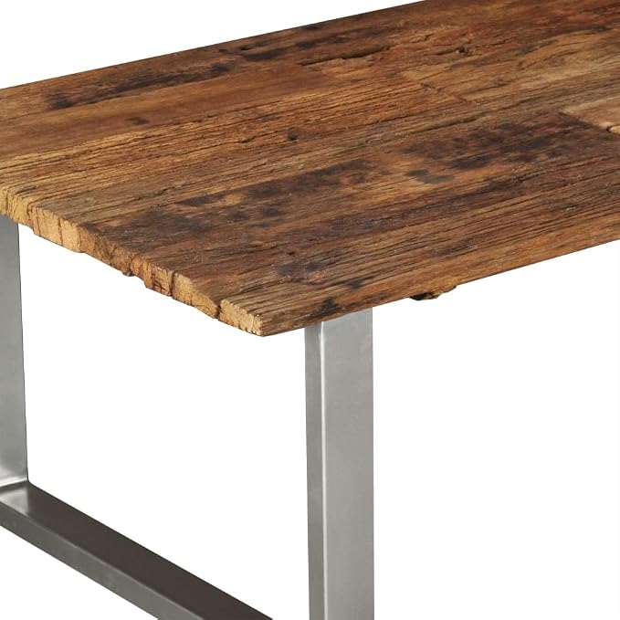 YAFF Coffee Table Solid Reclaimed Wood 39.4"x23.6"x15" - Image 7