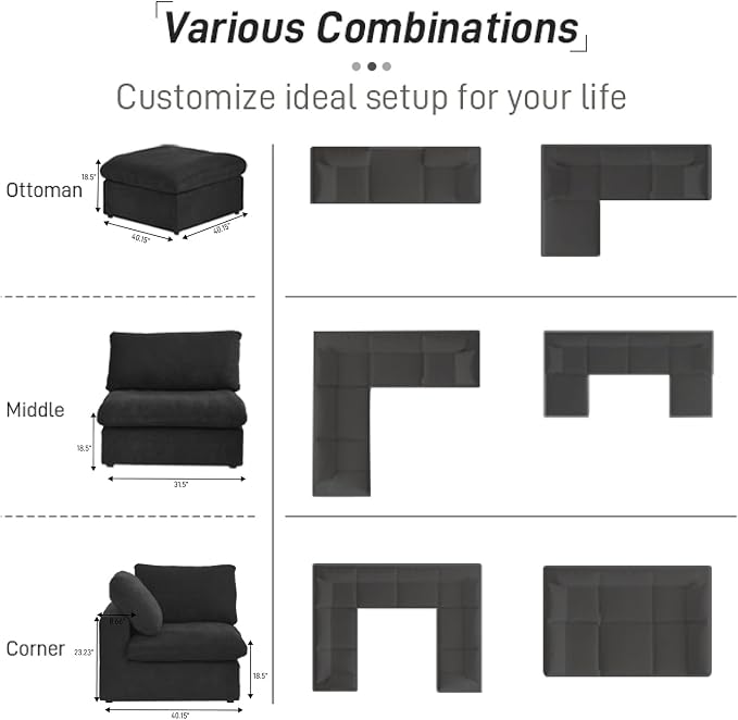 Cloud Couch Modular Sectional Sofa - Image 5