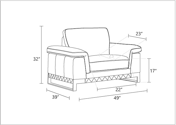Blackjack Furniture Weston Collection Genuine Italian Leather Living Room Chair - Image 16