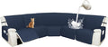 Arfntevss Recliner Sectional Couch Covers 1OO% Waterproof L Shape Sofa Cover by Arfntevss