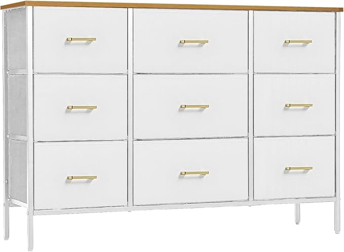 VASICAR Wide TV Stand Modern TV Console, 9 Drawers Dresser by VASICAR