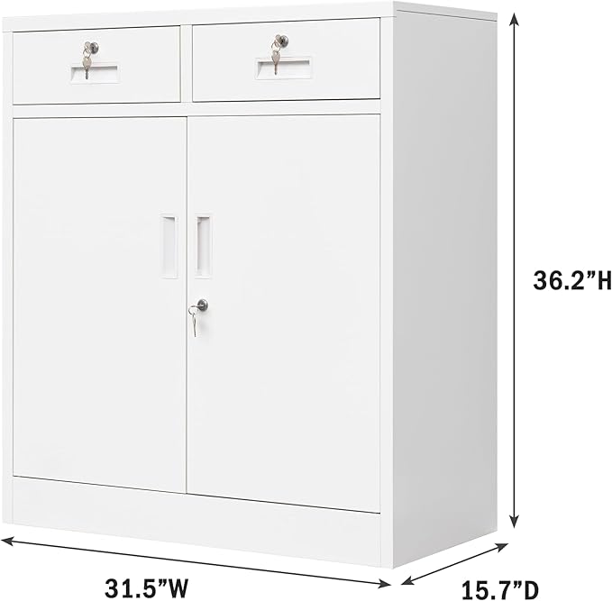 Wanfu Metal Storage Cabinet, Locking Storage Cabinet - Image 3