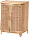 bali & pari Yanka Bohemian Natural Rattan Storage Cabinet by balipari