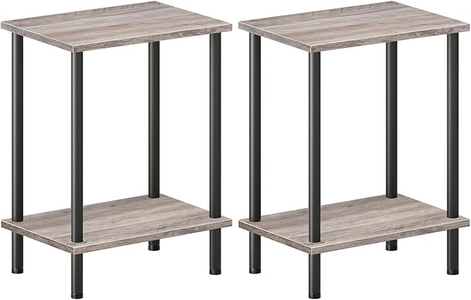 HOOBRO End Tables Set of 2, Small Side Table, Nightstand by HOOBRO