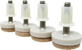 Shepherd Hardware 4 Pack 1" Threaded Felt Furniture Glides by Shepherd