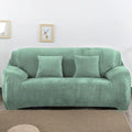 vctops 4 Seater Velvet Plush Stretch Sofa Slipcover 1-Piece Sofa Cover by vctops