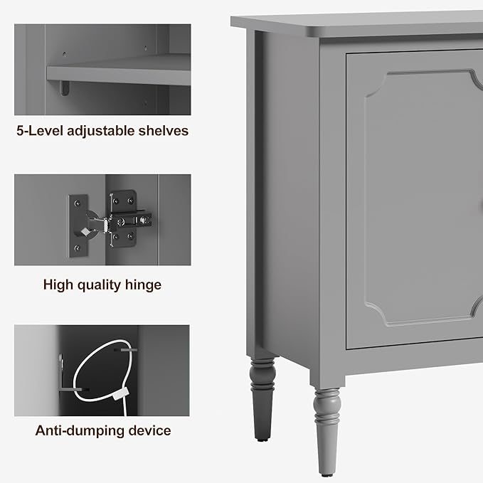 RoyalCraft 118" Buffet Cabinet - Image 6