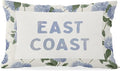 Coastal Decor, Hydrangea Floral East Coast Throw Pillow Lumbar Gifts by Unknown