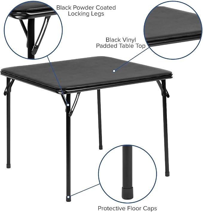 Flash Furniture Mindy Kids 5-Piece Folding Table and Chairs Set - Image 6
