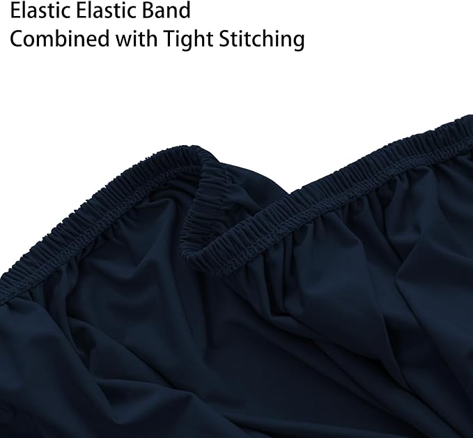 Super Stretch 40x40x15 inch Square Ottoman Cover- Soft Form Fit Ottoman Cover - Image 6