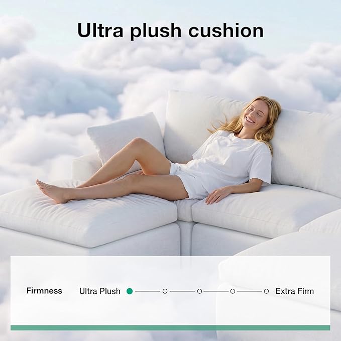 Novilla Modular Cloud Couch, Modern Sectional Sofa - Image 4