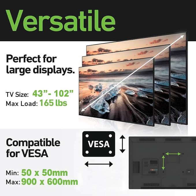 Ultra Slim Flush TV Wall Mount Bracket - Image 2