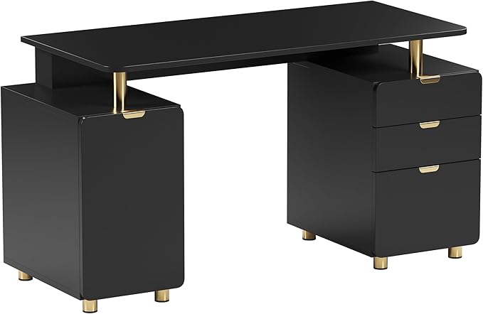 Elegant 57" W Executive Desk by TechniMobili