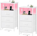 Somdot Nightstands Set of 2, Bedside Tables by Somdot