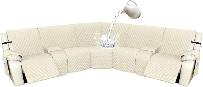 Arfntevss Recliner Sectional Couch Covers 1OO% Waterproof L Shape Sofa Cover by Arfntevss