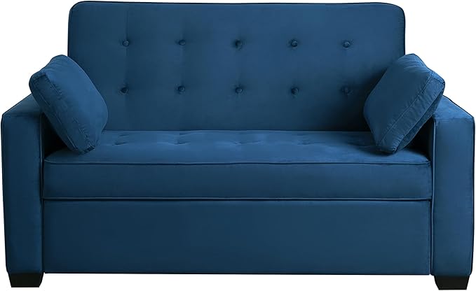 Serta Ainsley 66.5" Convertible Sleeper Loveseat, Full Size, Dreamcoil Comfort - Image 8