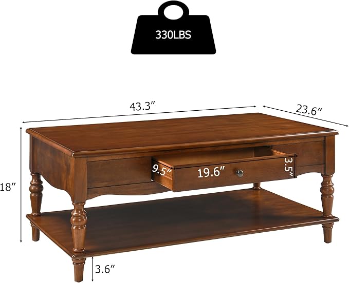LEEMTORIG Solid Wood Coffee Table - Image 3