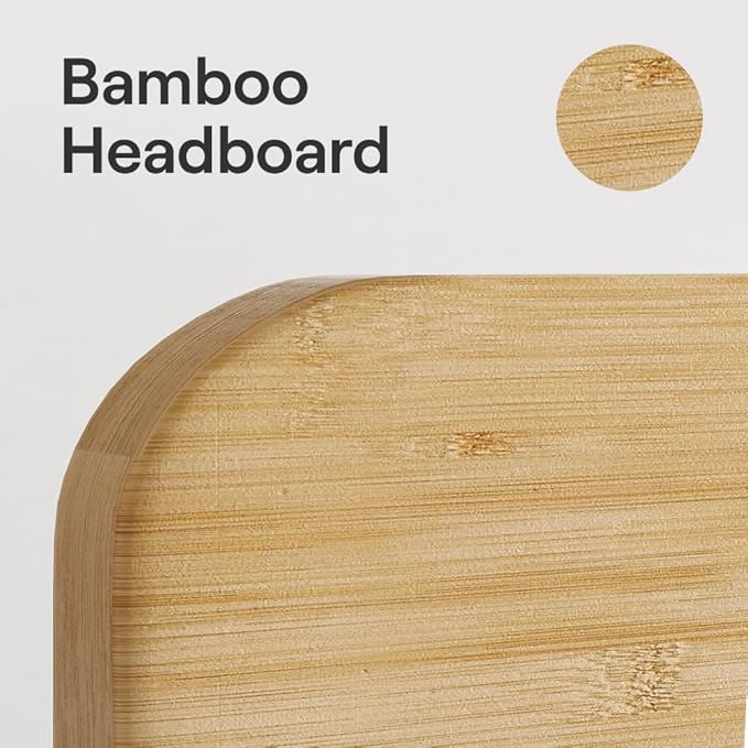Nectar Bamboo Platform Bed Frame & Headboard - Image 7