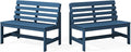 SERWALL Outdoor Bench, All Weather HDPE Outdoor Benches, 2-Person Armless Porch by SERWALL