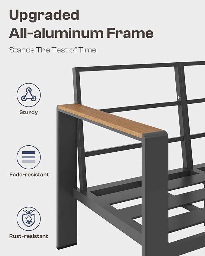 Aluminum Outdoor Patio Furniture Set - Image 3