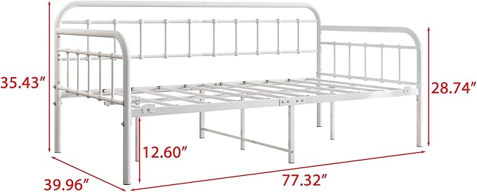 Metal Daybed Frame Twin Size - Image 2