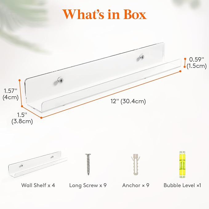 Lifewit Narrow Floating Shelves - Image 3