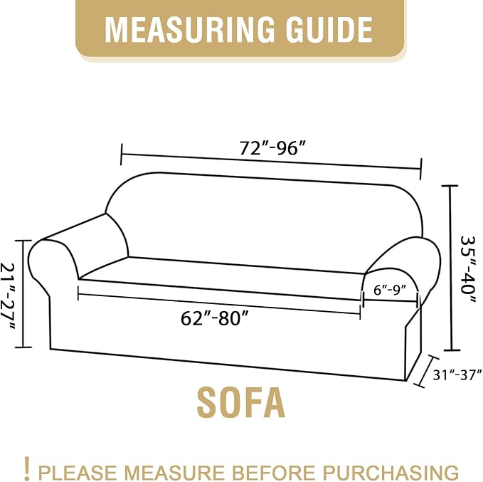 H.VERSAILTEX Floral Pattern Couch Cover Printed Sofa Covers Washable High - Image 4