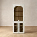 mopio Blake Tall Display Cabinet, Kitchen Buffet Pantry Cupboard, Trophy by MopioInc
