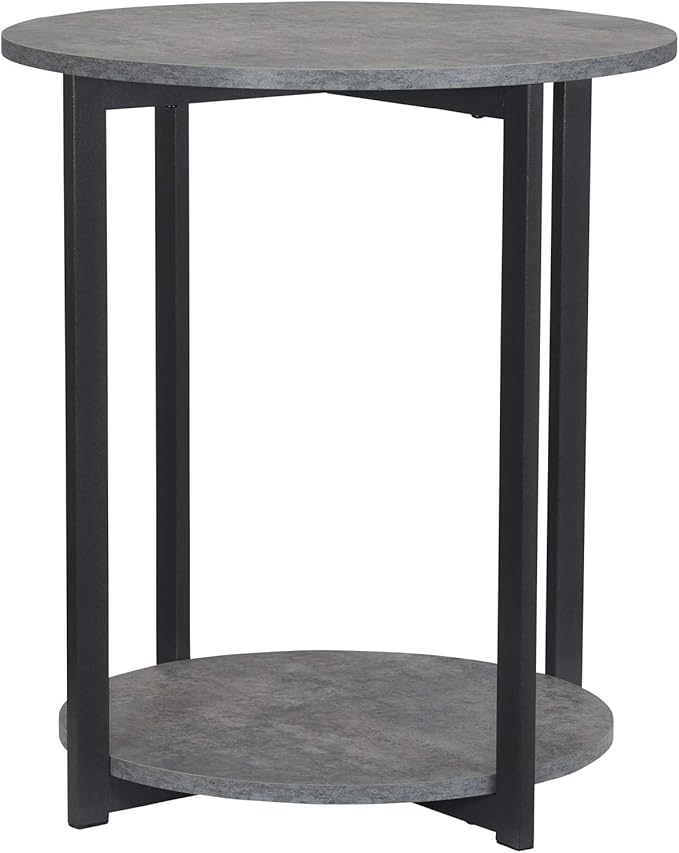 Household Essentials Jamestown Round Side End Table by HouseholdEssentials
