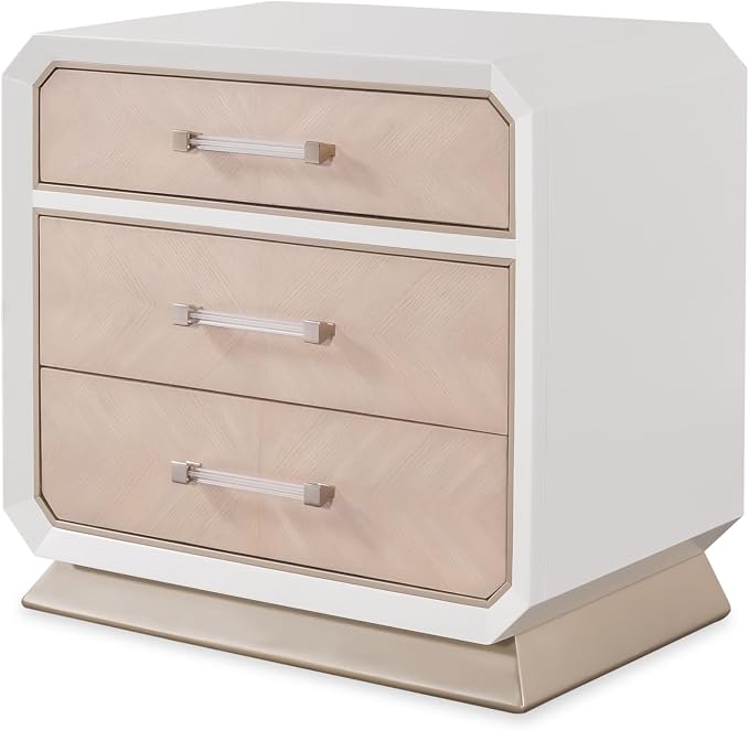 First of a Kind Dior Two Tone Luxury 4 Piece King Bedroom Set - Image 4