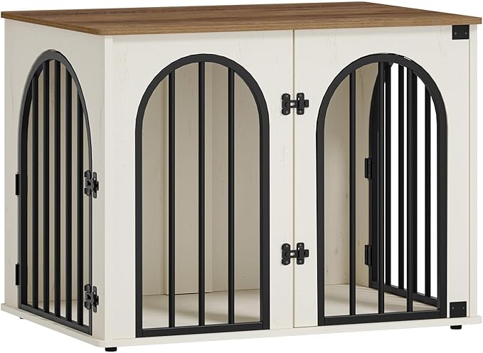 Hzuaneri 31.5'' Wooden Dog Crate Furniture, Indoor Dog Kennel Dogs Cage - Image 9