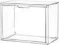 Clear Acrylic Display Case, Stackable Plastic Storage Bins by LXLXXL