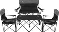 Camping Chair Set of 3, Outdoor Folding Camping Chairs by CAMPHILL