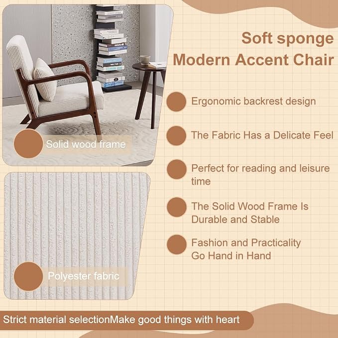 Mid Century Modern Accent Chair - Image 6