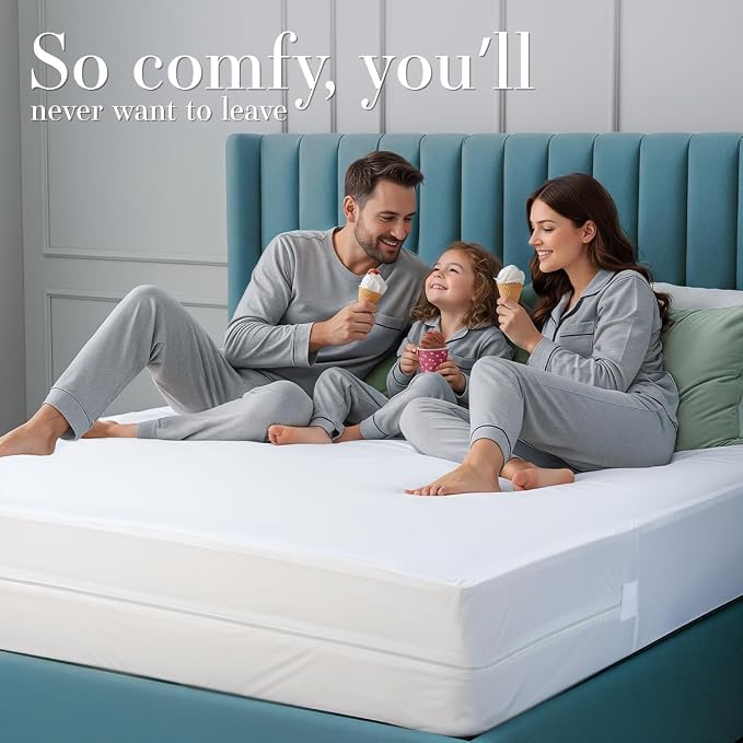 Utopia Bedding Mattress Protector Zippered Super Queen Size, 100% Waterproof - Image 8