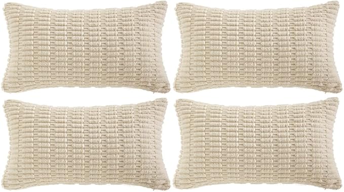 Fancy Homi 4 Packs Decorative Throw Pillow Covers by Fancy+Homi
