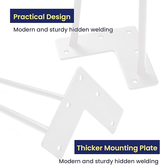 SMARTSTANDARD 16 Inch Heavy Duty Hairpin Furniture Legs, Metal Home DIY Projects - Image 4